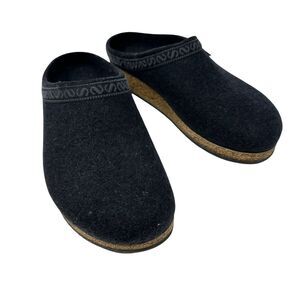 Stegmann Austria Women's Dark Grey Pure New Wool Slip-On Moccasins EU 43 / US 11